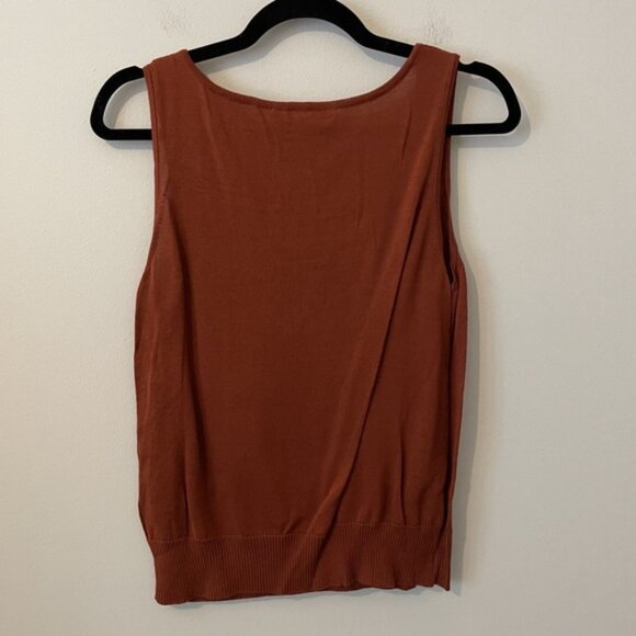 Peruvian Connection 2 Piece Set Crochet Open Knit Cardigan & Tank Orange Size M - Picture 11 of 13